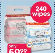 Clicks Made 4 Baby 240 Baby Wipes-Per Pack