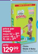 Clicks Made 4 Baby Pants Maxi 52-Per Nappy