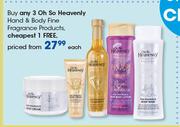 Oh So Heavenly Hand & Body Fine Fragrance Products-Each