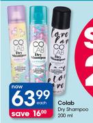 Colab Dry Shampoo-200ml Each