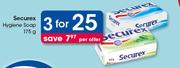 Securex Hygiene Soap-3x175g Per Offer