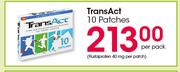 TransAct 10 Patches-Per Pack