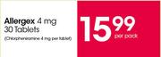 Allergex 4 mg 30 Tablets-Per Pack