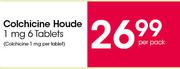 Colchicine Houde 1 mg 6 Tablets-Per Pack