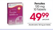 Fenofex 120 mg 10 Tablets-Per Pack