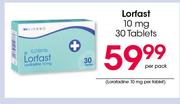 Lorfast 10 mg 30 Tablets-Per Pack