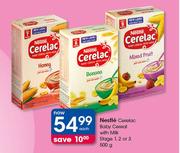 Nestle Cerelac Baby Cereal With Milk Stage 1, 2 Or 3-500g Each