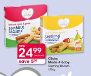 Clicks Made 4 Baby Teething Biscuits-170g Per Pack