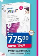 Philips Avent Natural Manual Breast Pump-Each