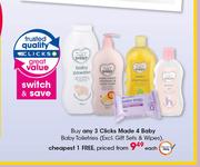 Clicks Made 4 Baby Baby Toiletries(Excl.Gift Sets & Wipes)-Each