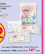 Clicks Baby Cotton Products-Each