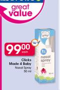 Clicks Made 4 Baby Nasal Spray-50ml Each