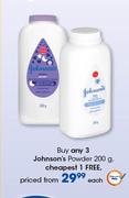 Johnson's Powder-200g Each
