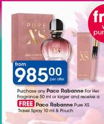 Paco Rabanne For Her Fragrance-50ml Or Larger-Per Offer