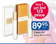 Clicks EDP Spray Wand-15ml Each