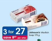 Johnson's Vita Rich Soap-3 x 175g