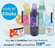 Toni & Guy Hair Care Products-Each