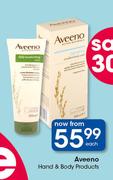 Aveeno Hand And Body Products-Each
