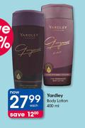 Yardley Body Lotion-400ml Each