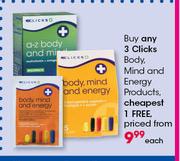 Clicks Body, Mind & Energy Products-Each