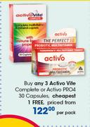 Activo Vite Complete Or Activo Pro4 30 Capsules-Per Pack