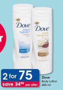 Dove Body Lotion-2x400ml Per Offer