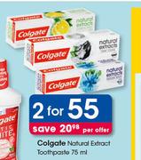 Colgate Natural Extract Toothpaste-2 x 75ml