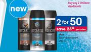 Axe Men's Deodorant-2 x 200ml Per Offer