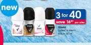 Shield Ladies' Or Men's Roll-On-3 x 50ml