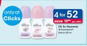 Oh So Heavenly Anti-Perspirant Roll-On-4 x 50ml