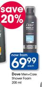 Dove Men+Care Shower Foam-200ml Each