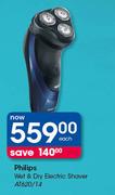 0Philips Wet & Dry Electric Shaver AT620/14-Each