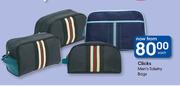 Clicks Men's Toiletry Bags-Each