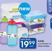 Addis Lunchboxes Or Water Bottles-Each
