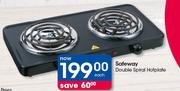 Safeway Double Spiral Hotplate-Each