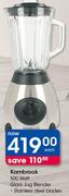Kambrook 500 Watt Glass Jug Blender-Each