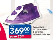 Kambrook 2600 Watt Steam & Spray Iron-Each