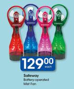 0Safeway Battery Operated Mist Fan-Each