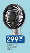 0Kambrook Wind Mill Mini USB Fan-Each
