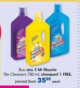 Mr.Muscle Tile Cleaners-750ml Each