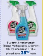 Handy Andy Trigger Multipurpose Cleansers-500ml Each