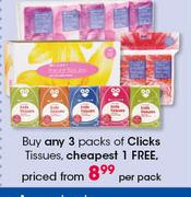 Clicks Tissues-Per Pack