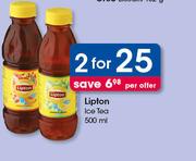 Lipton Ice Tea 500ml-For 2 Per Offer