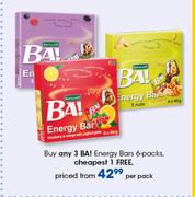 BA! Energy Bars 6 Packs-Per Packs
