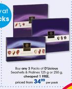  D'Licious Seashella & Pralines 125g Or 250g-Per Pack