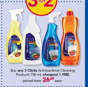 Clicks Antibacterial Cleaning Products-750ml Each