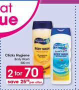 Clicks Hygiene Body Wash 500ml-For 2 Per Offer