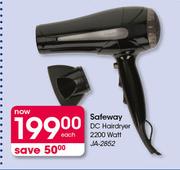 Safeway DC Hairdryer 2200 Watt JA-2852-Each