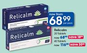 Relicalm Tablets-40's Per Pack