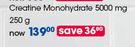GNC Pro Performance Creatine Monohydrate 5000 mg-250g Per Pack